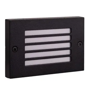 Havit Ardam Small Rectangular LED Weatherproof Exterior Wall/Step Light Black by Havit, a Outdoor Lighting for sale on Style Sourcebook