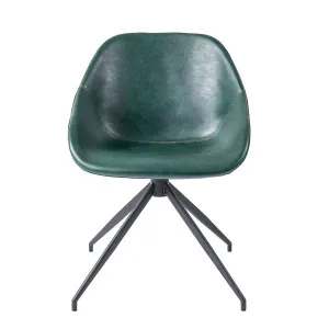 Lansel Chair - Olive Green Faux Leather by null, a Chairs for sale on Style Sourcebook
