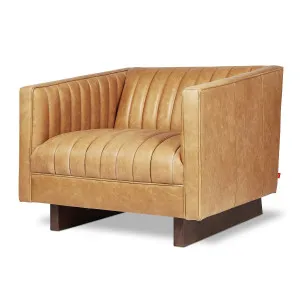 Gus Wallace Sofa Chair - Canyon Whiskey Leather by null, a Chairs for sale on Style Sourcebook