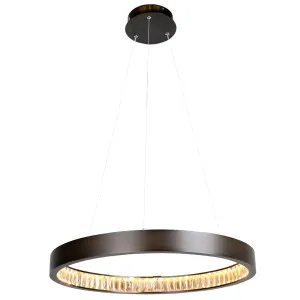 MDA Lighting Margo Crystal Ring LED Pendant Small by MDA Lighting, a Pendant Lighting for sale on Style Sourcebook