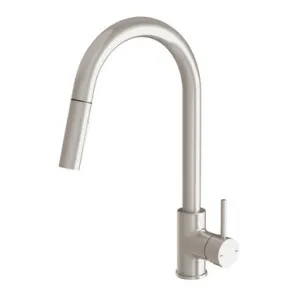 Pina Pull-Out Sink Mixer | Made From Brass In Brushed Nickel By Phoenix by PHOENIX, a Kitchen Taps & Mixers for sale on Style Sourcebook