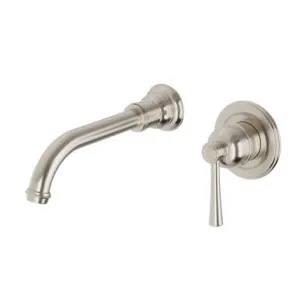 Cromford Switchmix Wall Basin Or Bath Mixer Set | Made From Brass In Brushed Nickel By Phoenix by PHOENIX, a Bathroom Taps & Mixers for sale on Style Sourcebook