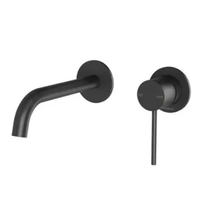 Vivid Slimline Switchmix Wall Basin Or Bath Mixer Set 60mm Backplates | Made From Brass In Matte Black By Phoenix by PHOENIX, a Bathroom Taps & Mixers for sale on Style Sourcebook