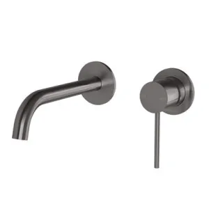 Vivid Slimline Switchmix Wall Basin Or Bath Mixer Set 60mm Backplates | Made From Brass In Brushed Carbon By Phoenix by PHOENIX, a Bathroom Taps & Mixers for sale on Style Sourcebook