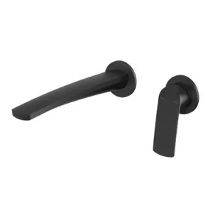 Mekko Switchmix Wall Basin Or Bath Mixer Set Round Plates Fit-Off Kit | Made From Brass In Matte Black By Phoenix by PHOENIX, a Bathroom Taps & Mixers for sale on Style Sourcebook