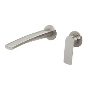 Mekko Switchmix Wall Basin Or Bath Mixer Set Round Plates | Made From Brass In Brushed Nickel By Phoenix by PHOENIX, a Bathroom Taps & Mixers for sale on Style Sourcebook