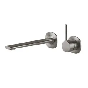 Vask Switchmix Wall Basin Or Bath Mixer Set 200mm Pin Up Fit-Off Kit | Made From Brass In Brushed Carbon By Phoenix by PHOENIX, a Bathroom Taps & Mixers for sale on Style Sourcebook