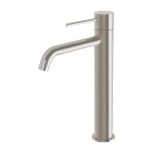 Vivid Slimline Vessel Basin Mixer (Curved Spout) 6Star Lead Free In Brushed Nickel By Phoenix by PHOENIX, a Bathroom Taps & Mixers for sale on Style Sourcebook