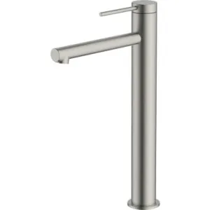 Venice Straight Tower Basin Mixer Lead Free In Brushed Nickel By Oliveri by Oliveri, a Bathroom Taps & Mixers for sale on Style Sourcebook