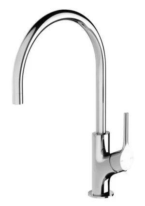 Vivid Slimline Oval Sink Mixer With 220mm Gooseneck Spout 5Star Lead Free | Made From Brass In Chrome Finish By Phoenix by PHOENIX, a Kitchen Taps & Mixers for sale on Style Sourcebook