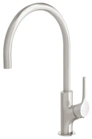 Vivid Slimline Oval Sink Mixer With 220mm Gooseneck Spout 5Star Lead Free In Brushed Nickel By Phoenix by PHOENIX, a Kitchen Taps & Mixers for sale on Style Sourcebook