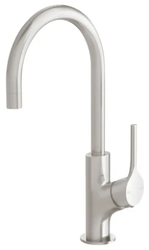 Vivid Slimline Oval Sink Mixer With 160mm Gooseneck Spout 5Star Lead Free In Brushed Nickel By Phoenix by PHOENIX, a Kitchen Taps & Mixers for sale on Style Sourcebook
