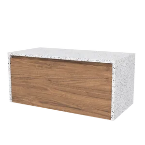 Ainsworth Vanity 900mm Centre Bowl SilkSurface Waterfall WG AC Top Wall hung by Timberline, a Vanities for sale on Style Sourcebook