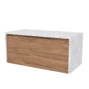 Ainsworth Vanity 900mm Centre Bowl SilkSurface Waterfall WG AC Top Wall hung by Timberline, a Vanities for sale on Style Sourcebook