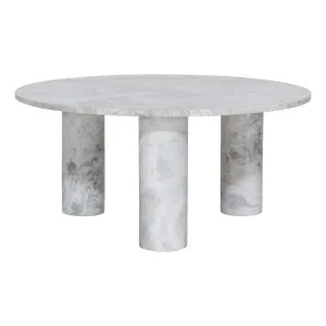 Piper Coffee Table 82cm in Moonstone Grey Marble by OZ Design, a Coffee Table for sale on Style Sourcebook