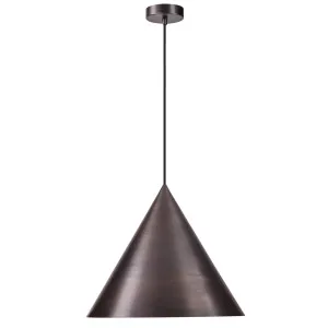 MDA Lighting Coda Modern Minimalist Large Brass Cone Pendant Bronze by MDA Lighting, a Pendant Lighting for sale on Style Sourcebook
