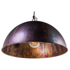 MDA Lighting Kingston Acid Wash Copper Dome Metal Pendant Large by MDA Lighting, a Pendant Lighting for sale on Style Sourcebook