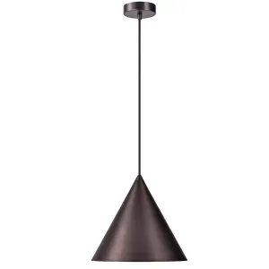 MDA Lighting Coda Modern Minimalist Small Brass Cone Pendant Bronze by MDA Lighting, a Pendant Lighting for sale on Style Sourcebook