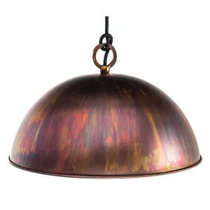 MDA Lighting Kingston Acid Wash Copper Dome Metal Pendant Small by MDA Lighting, a Pendant Lighting for sale on Style Sourcebook