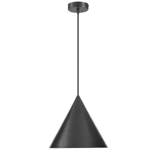 MDA Lighting Coda Modern Minimalist Small Brass Cone Pendant Black by MDA Lighting, a Pendant Lighting for sale on Style Sourcebook