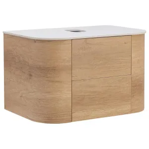 Solara 75cm Single Wall Hung Vanity, Sienna Tan by Schots Home Emporium, a Vanities for sale on Style Sourcebook