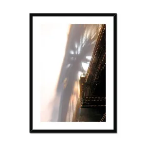 Sydney Harbour Bridge Morning Fog Sunrise Glow Framed & Mounted Print by null, a Prints for sale on Style Sourcebook