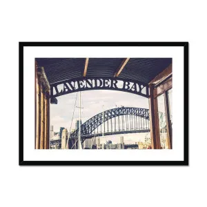Lavender Bay Wharf Sydney Framed & Mounted Print by null, a Prints for sale on Style Sourcebook