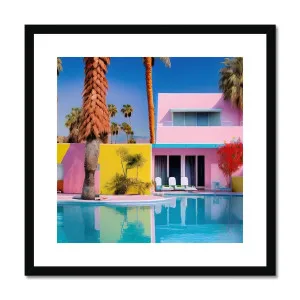 Palm Springs Architecture Colour Ai Framed & Mounted Print by null, a Prints for sale on Style Sourcebook