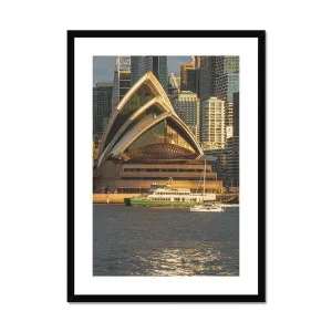 Sydney Opera House Dusk View Framed & Mounted Print by null, a Prints for sale on Style Sourcebook