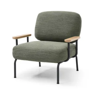 Mattia Modern Occasional Upholstered Armchair Olive by null, a Chairs for sale on Style Sourcebook