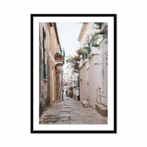 La Maddalena Street Italy Framed Print by null, a Prints for sale on Style Sourcebook