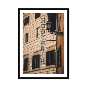 Hosteria Roma Framed Print by null, a Prints for sale on Style Sourcebook