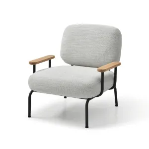 Mattia Modern Occasional Upholstered Armchair Natural Pepper by null, a Chairs for sale on Style Sourcebook