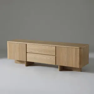 Kiama 1.8m 4 Door TV Cabinet Natural Ash by null, a Entertainment Units & TV Stands for sale on Style Sourcebook