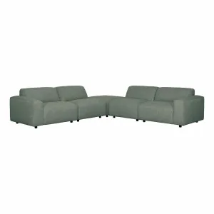 Harry 6 Seater Modular Sofa + Ottoman in  Cobble Green by OZ Design, a Sofas for sale on Style Sourcebook