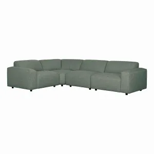 Harry 5 Seater Modular Sofa in Cobble Green by OZ Design, a Sofas for sale on Style Sourcebook