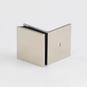 Boston 90 Degree Wall to Glass Bracket Polished Nickel by null, a Bathroom Fixtures for sale on Style Sourcebook