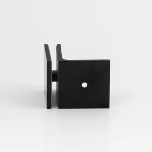 Boston 90 Degree Wall to Glass Bracket Matte Black by null, a Bathroom Fixtures for sale on Style Sourcebook