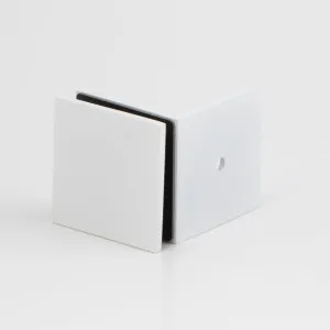 Boston 90 Degree Wall to Glass  Bracket White by null, a Bathroom Fixtures for sale on Style Sourcebook