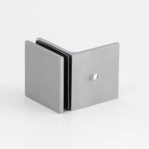 Boston 90 Degree Wall to Glass Bracket Matte Chrome by null, a Bathroom Fixtures for sale on Style Sourcebook