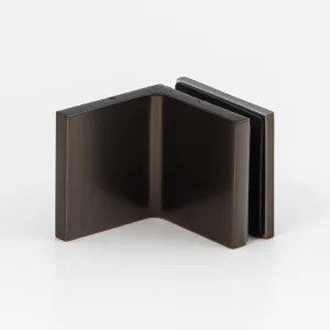 Wall to Glass Bracket with Cover Plate - Brushed Gun Metal by null, a Bathroom Fixtures for sale on Style Sourcebook