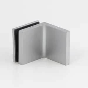 Stealth Wall to Glass Bracket with Cover Plate - Matte Chrome by null, a Bathroom Fixtures for sale on Style Sourcebook