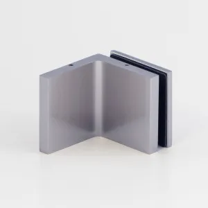 Stealth Wall to Glass Bracket with Cover Plate - Satin Chrome by null, a Bathroom Fixtures for sale on Style Sourcebook