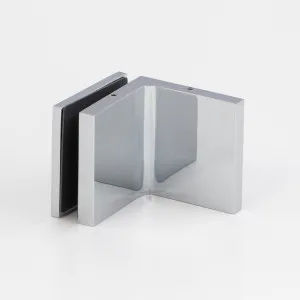 Stealth Wall to Glass Bracket with Cover Plate - Polished Chrome by null, a Bathroom Fixtures for sale on Style Sourcebook