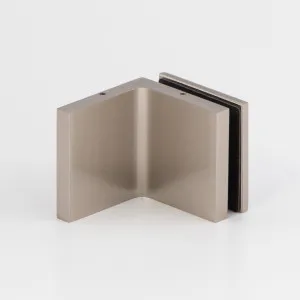 Stealth Wall to Glass Bracket with Cover Plate - Satin Nickel by null, a Bathroom Fixtures for sale on Style Sourcebook