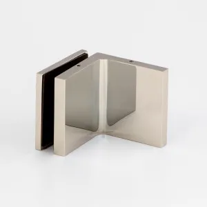 Stealth Wall to Glass Bracket with Cover Plate - Polished Nickel by null, a Bathroom Fixtures for sale on Style Sourcebook