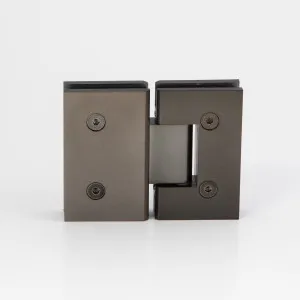 Glass to Glass 180 Degree Hinge Brushed Gun Metal by null, a Bathroom Fixtures for sale on Style Sourcebook