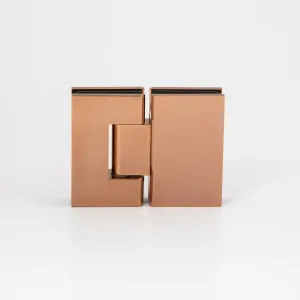 Stealth Glass to Glass 180 Degree Hinge Polished Rose Gold by null, a Bathroom Fixtures for sale on Style Sourcebook