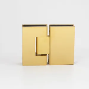 Stealth Glass to Glass 180 Degree Hinge Brushed Brass by null, a Bathroom Fixtures for sale on Style Sourcebook