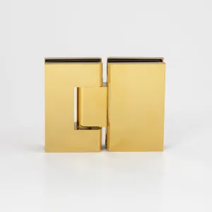 Stealth Glass to Glass 180 Degree Hinge Polished Gold by null, a Bathroom Fixtures for sale on Style Sourcebook